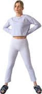 Rebody Active Go With The Flow Crop Long Sleeve Top