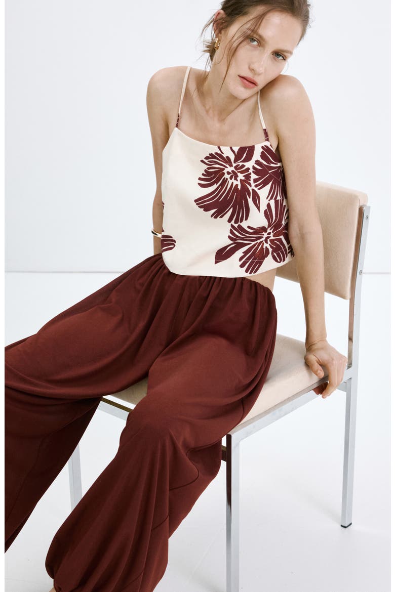 Floral Cotton Tank, Alternate, color, ECRU