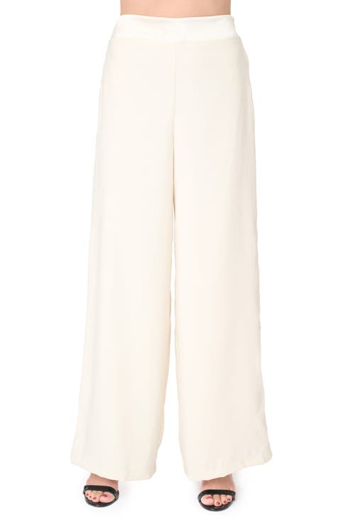 Solstice Wide Leg Satin Pants