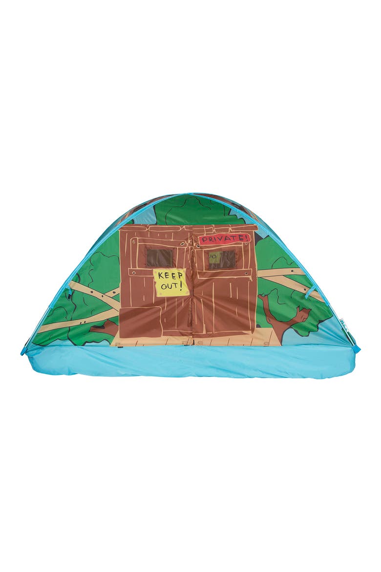 Full-Size Treehouse Bed Tent, Alternate, color, BLUE