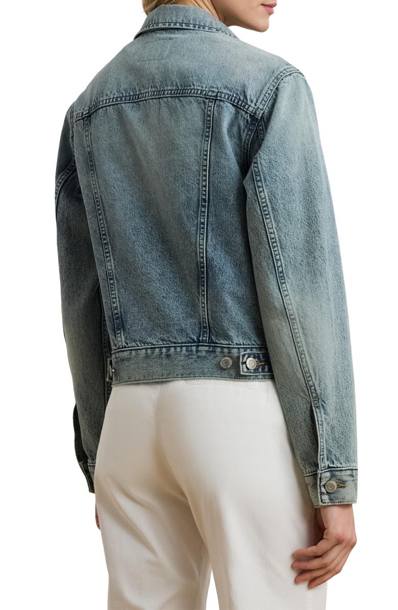 Lauren Ralph Lauren Denim Trucker Jacket, Alternate, color, 