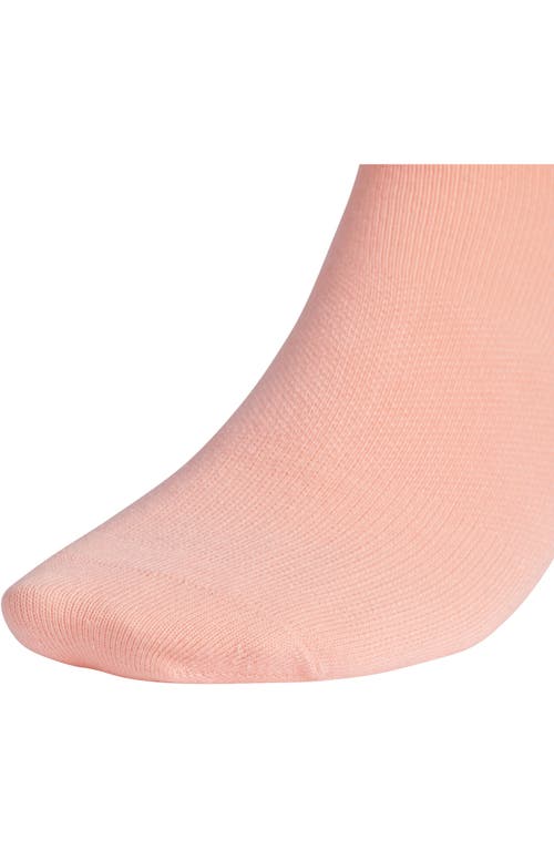 Shop Adidas Originals Adidas Superlite 6-pack Quarter Crew Socks In Glow Pink/night Indigo/blue