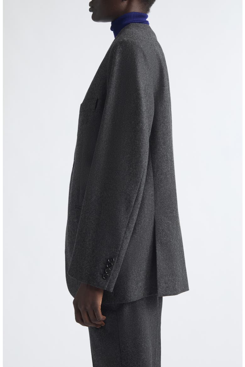 Fitted Long Wool Blazer, Alternate, color, STORM GREY