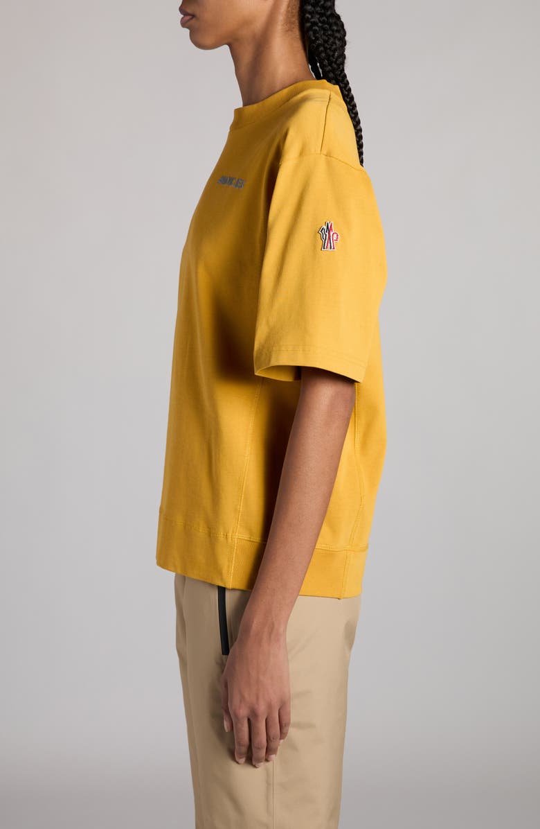 Moncler Grenoble Logo Short Sleeve Cotton Sweatshirt, Alternate, color,