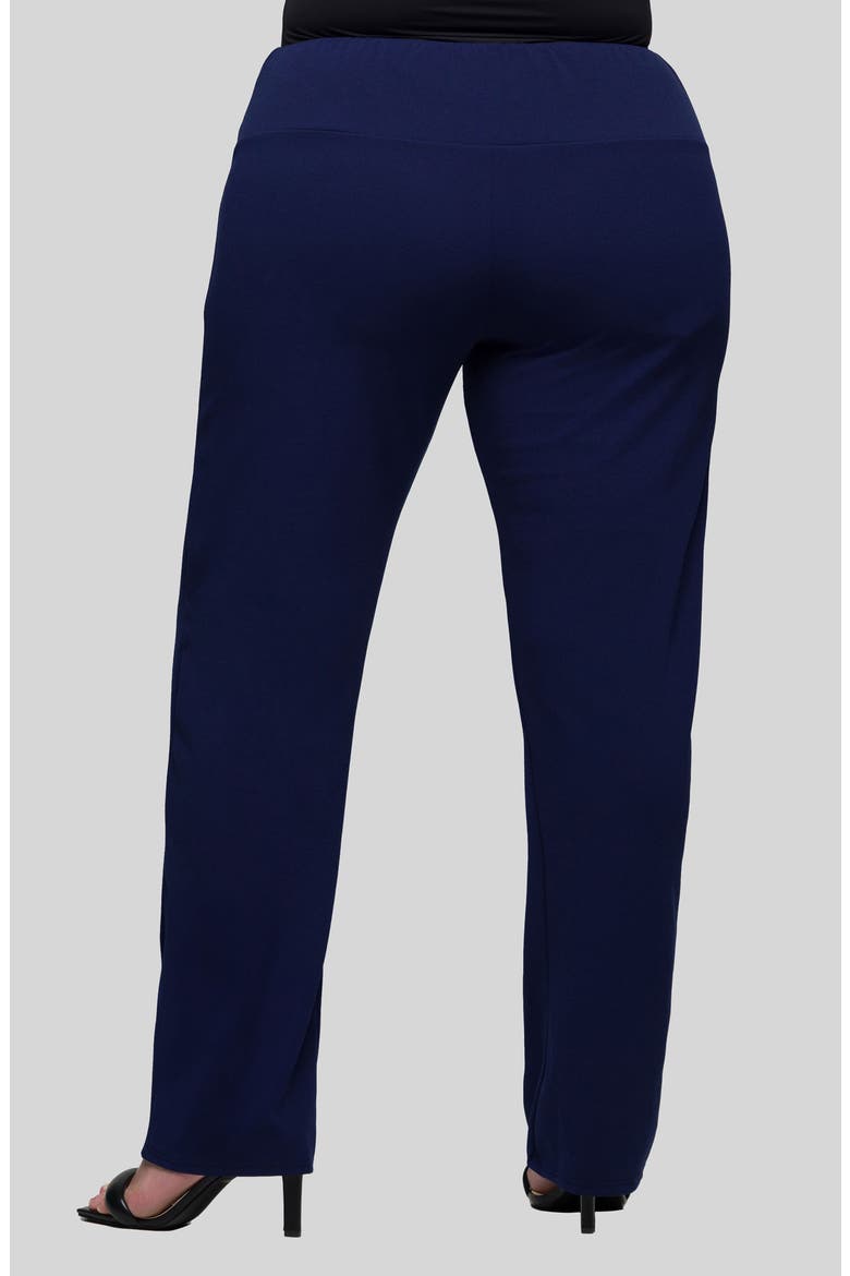 High Waist Straight Leg Pants, Alternate, color, NAVY
