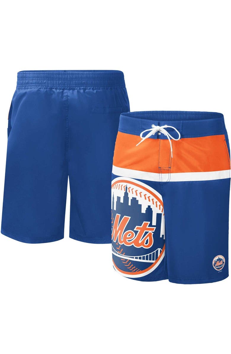 G-III SPORTS BY CARL BANKS Men's G-III Sports by Carl Banks Royal New York Mets Sea Wind Swim Shorts, Main, color, Royal