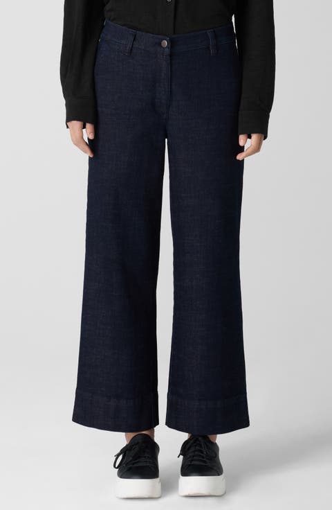 Ankle Wide Leg Jeans