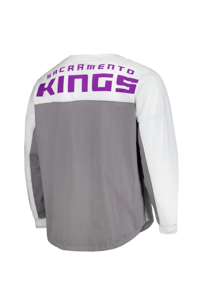 Men's Stadium Essentials White Sacramento Kings Rally Pullover Sweatshirt, Alternate, color, White