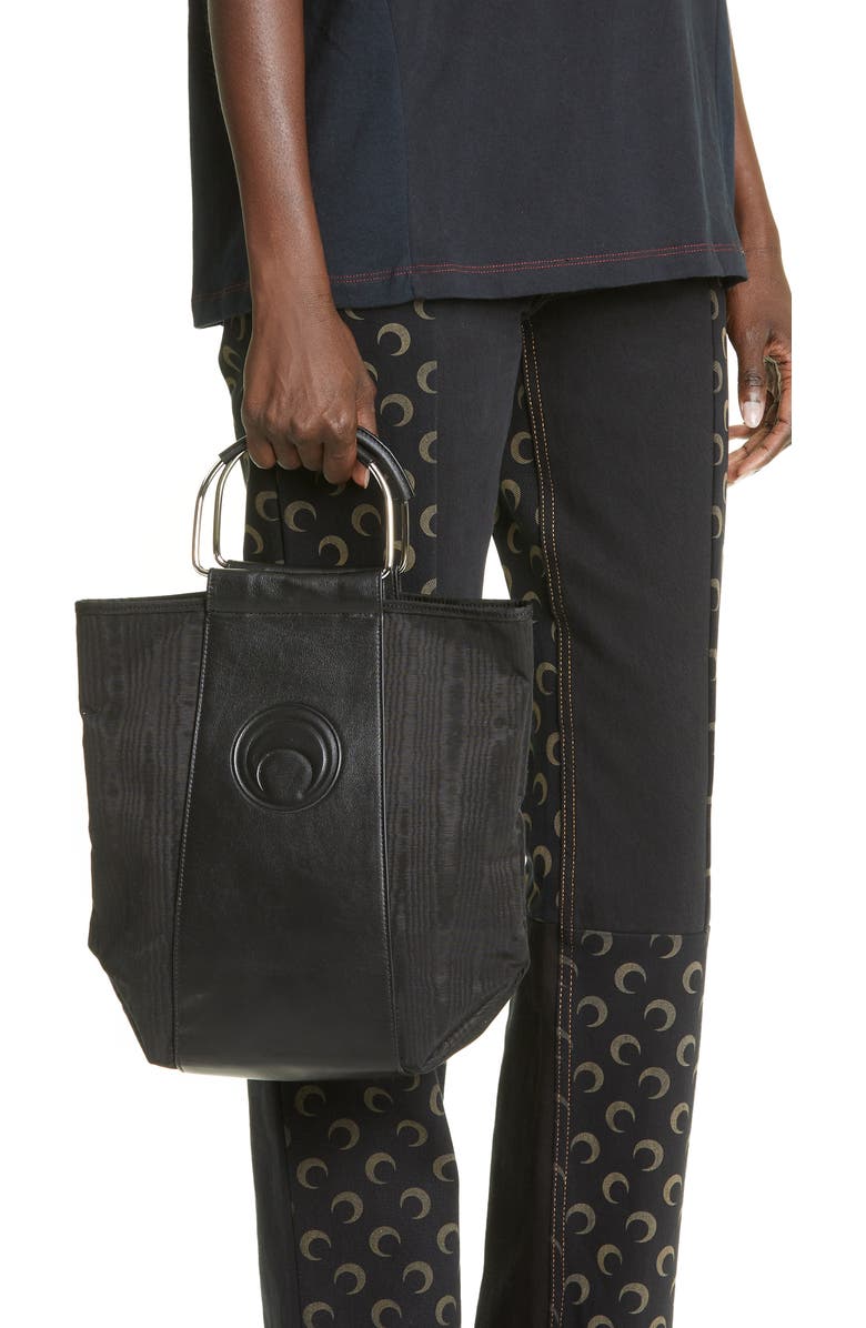 Marine Serre Moiré Shopper Tote, Alternate, color,