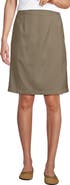 Lands' End Solid A Line Tab Skort Top of Knee