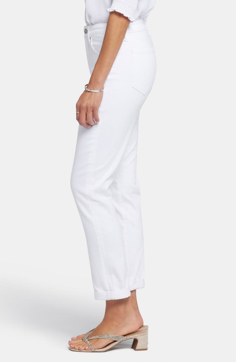 NYDJ Margot Girlfriend Jeans, Alternate, color, Optic White