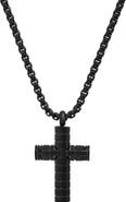 STEELTIME HMY JEWELRY Black Cross Pendant Necklace