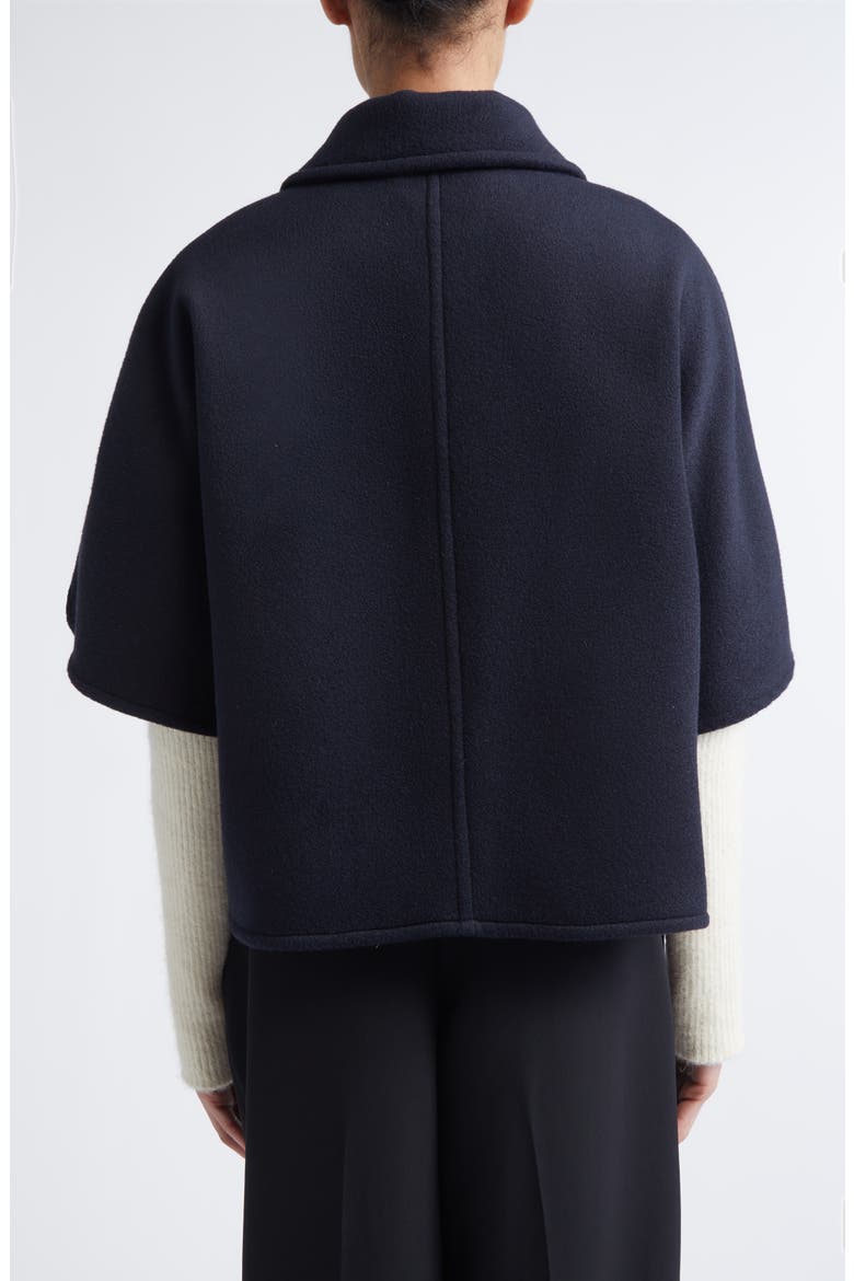 Agile Alpaca, Wool & Silk Double Face Cape, Alternate, color, ULTRAMARINE