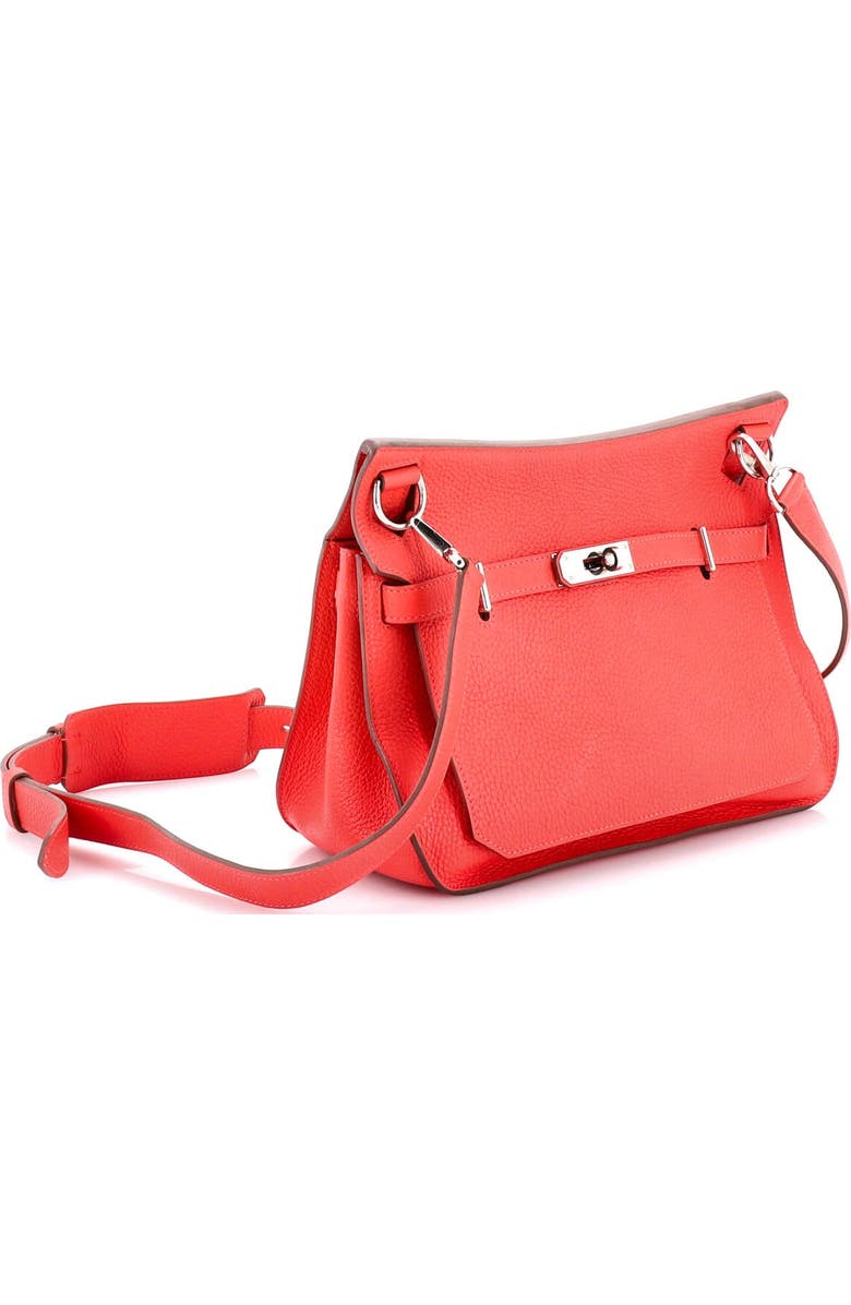 Pre-Owned Hermes Jypsiere Bag Clemence 28, Alternate, color, Rouge Pivoine