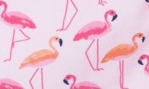 Shop Little Me Flamingo Ruffle Upf 50+ One-piece Swimsuit In Pink