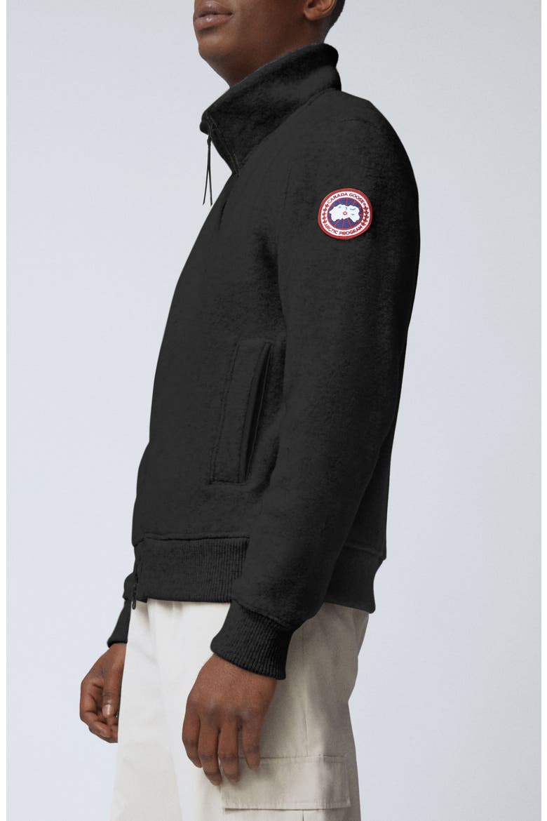 Lawson Wool Blend Fleece Jacket, Alternate, color, BLACK - NOIR