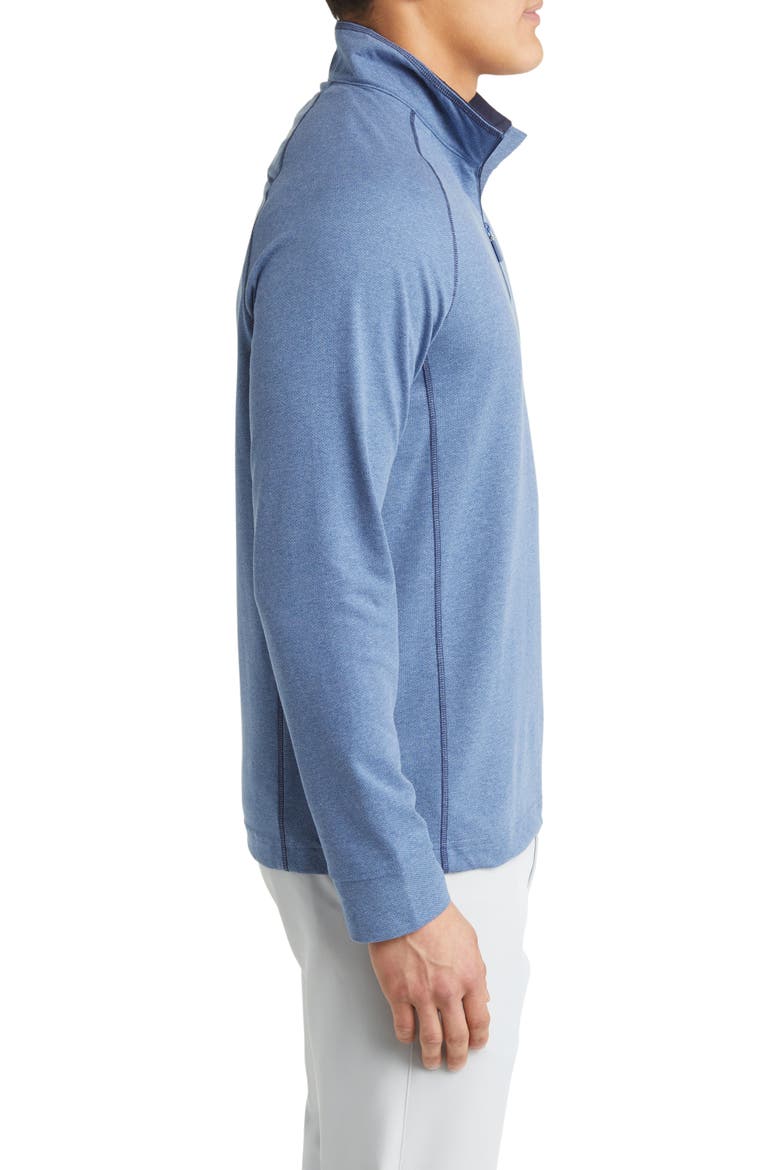 XC4® Quarter Zip Piqué Performance Golf Pullover, Alternate, color, BLUE