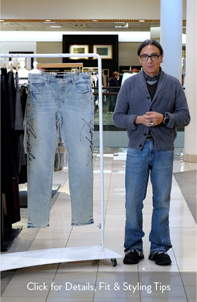 Double Script Skinny Jeans, sales video thumbnail