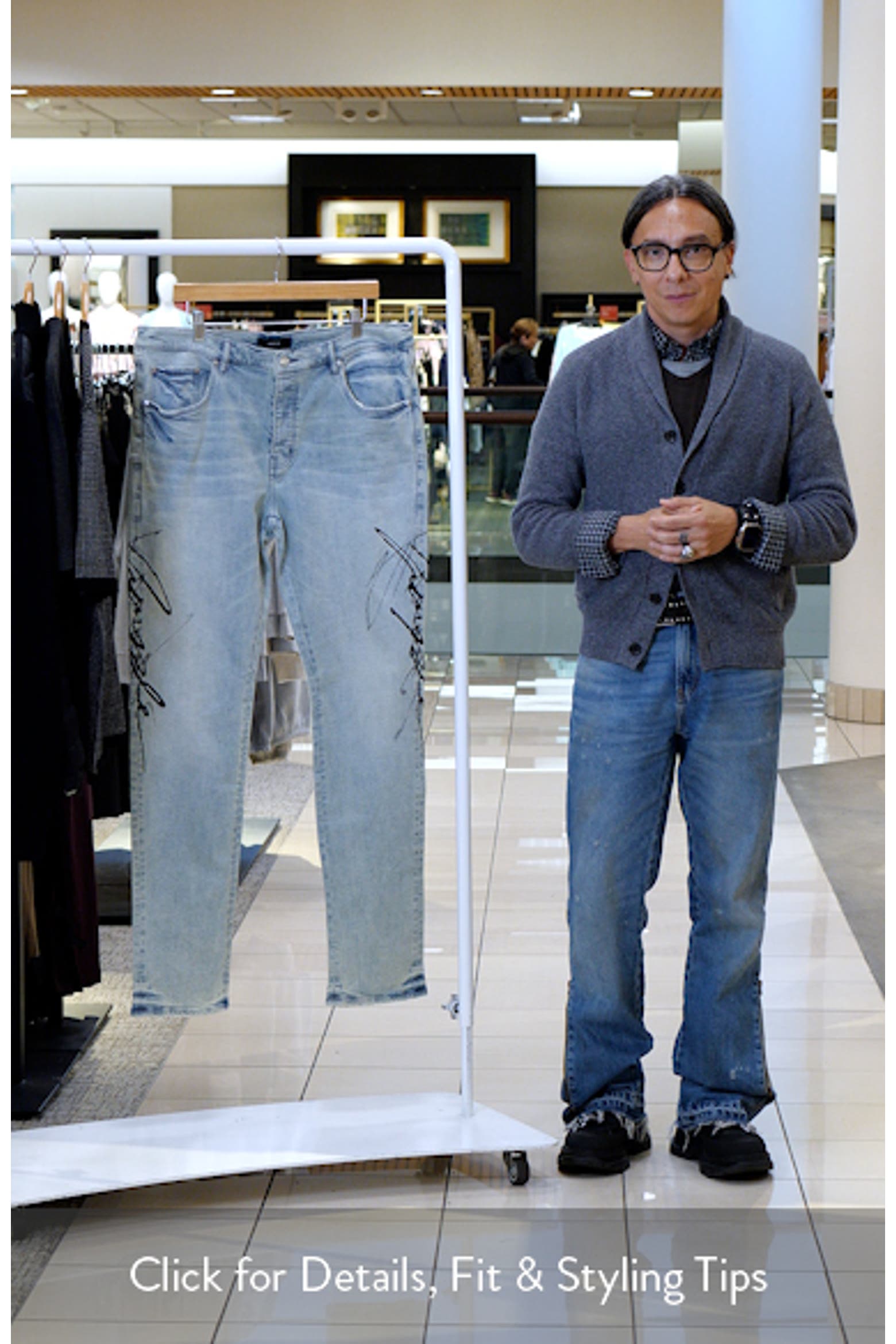 Double Script Front Type Double Script Skinny Jeans (Men) | Nordstrom