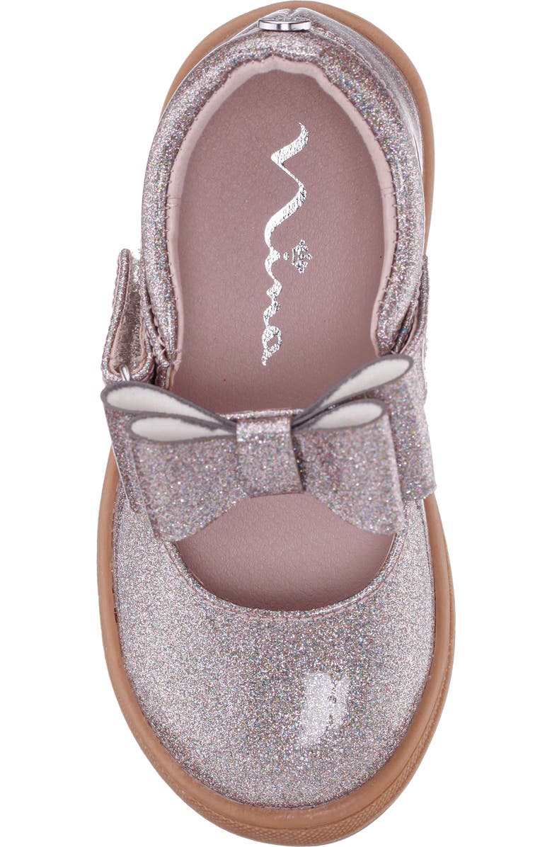 Nina Kids' Varga Glitter Mary Jane Flat, Alternate, color, Pink Multi Coated Glitter