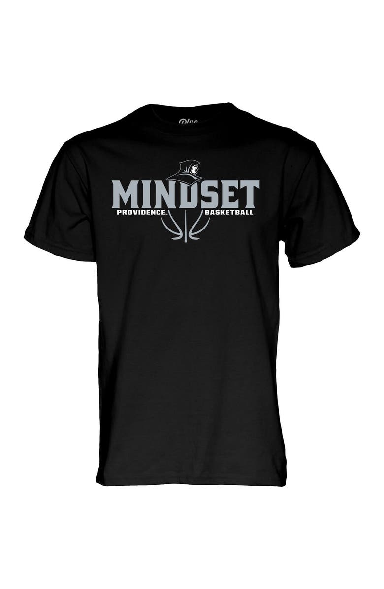 BLUE 84 Unisex Blue 84  Black Providence Friars Men's Basketball Mindset T-Shirt, Alternate, color, 