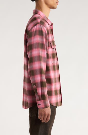 Vans Bixby Ombre Check Cotton Flannel Button-Up Shirt