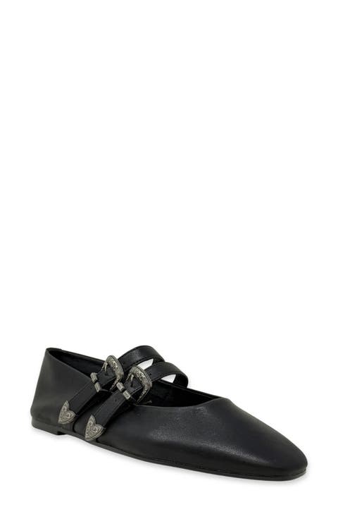 Albany Faux Leather Flat