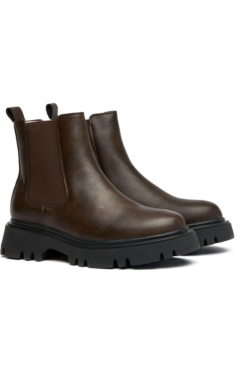 V.GAN LONDON Russ Chelsea Boots, Main, color, Brown