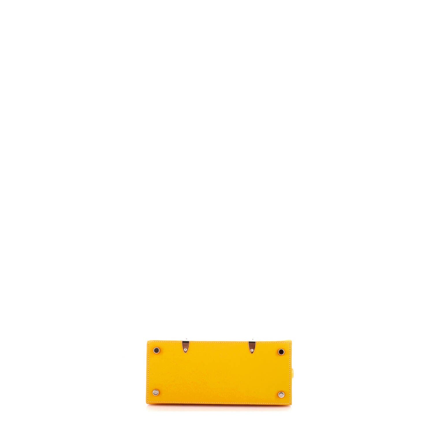 Structured Saigon Top Handle Bag Coated Canvas with Leather Mini, Alternate, color, Yellow