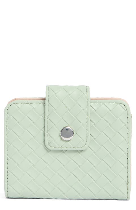 Pixie Woven Snap Bifold Wallet