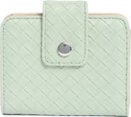 MUNDI SMALL LEATHER GOODS Pixie Woven Snap Bifold Wallet