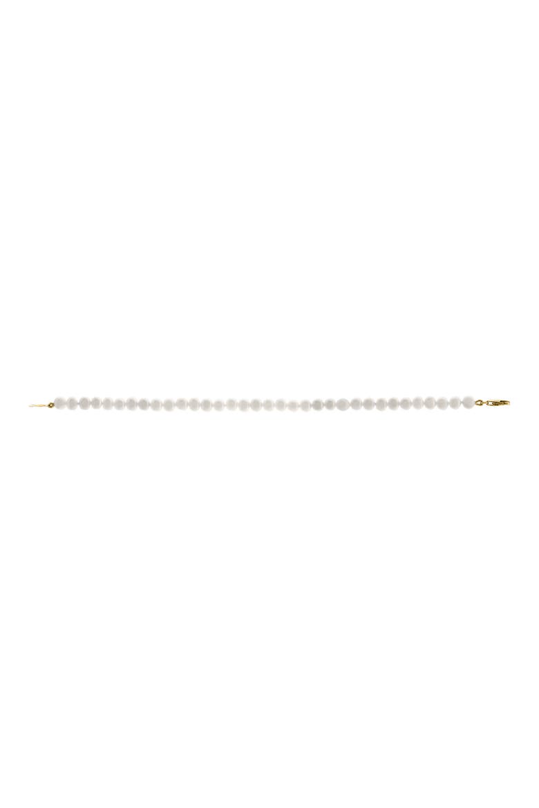 14K Gold & Cultured Pearl Bracelet, Alternate, color, GOLD