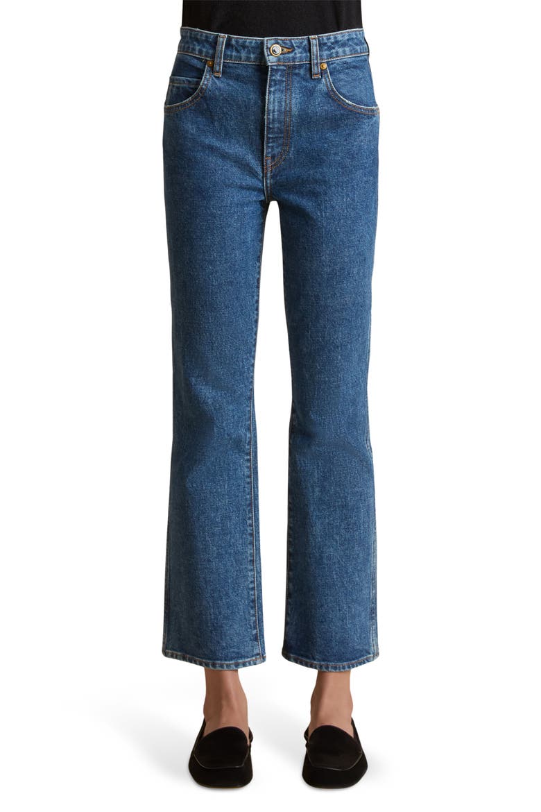 Vivian High Waist Crop Flare Jeans, Main, color, BOONE