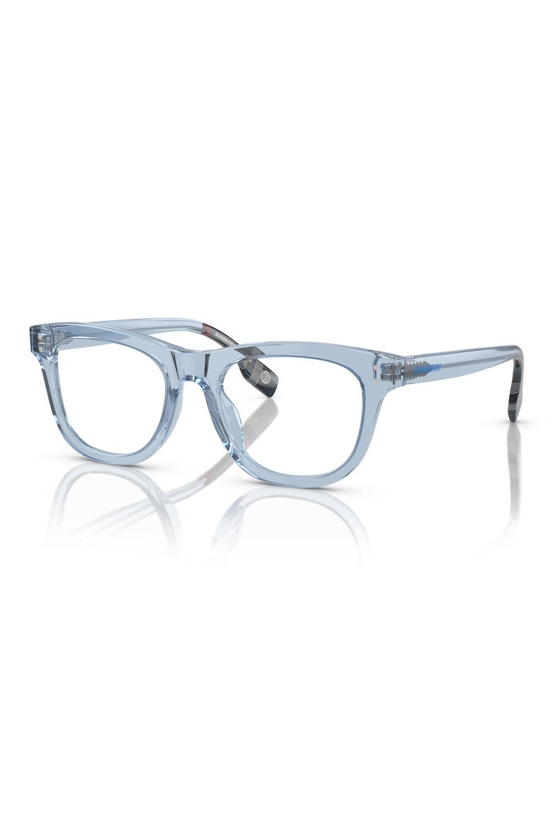 47mm Square Optical Glasses, Alternate, color, AZURE / DEMO LENS