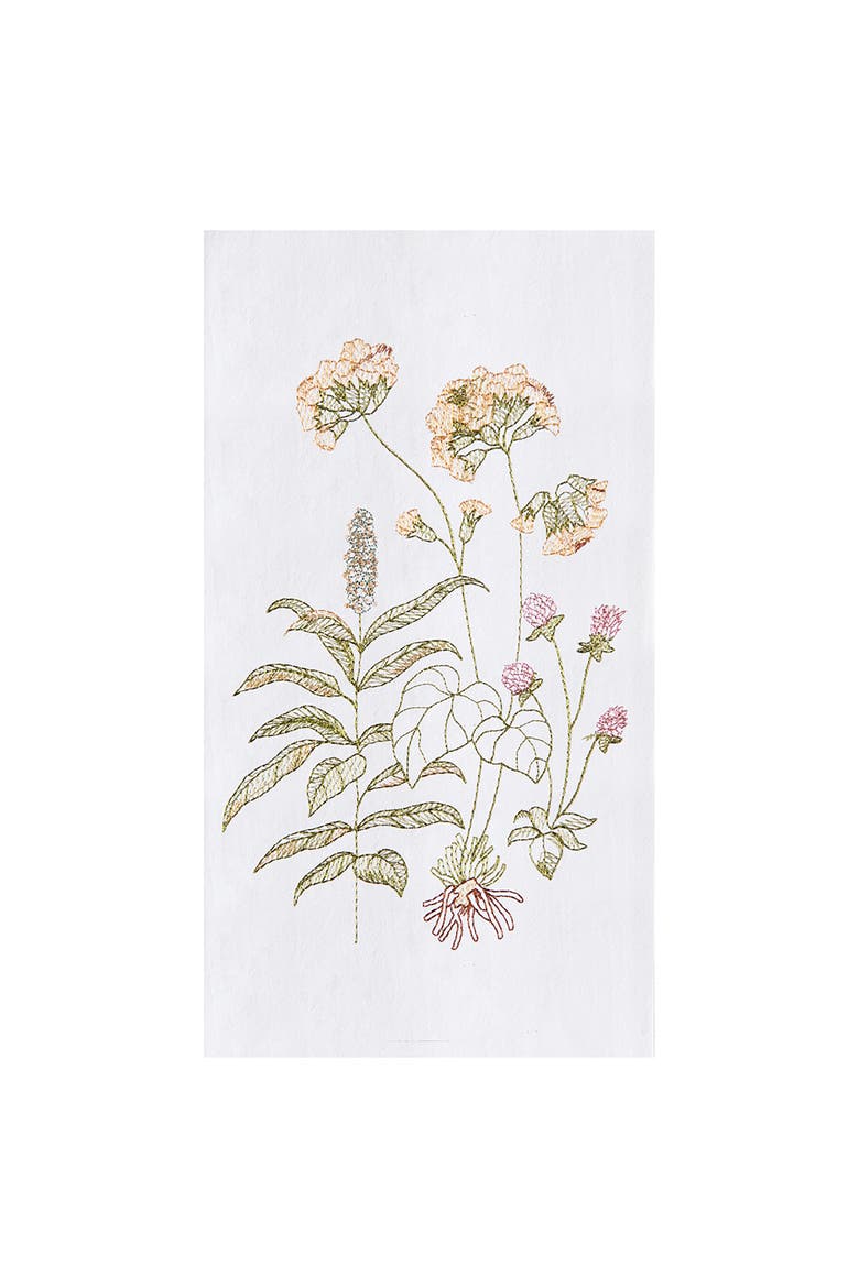 Anessa Flour Sack Cotton Kitchen Towel, Main, color, White