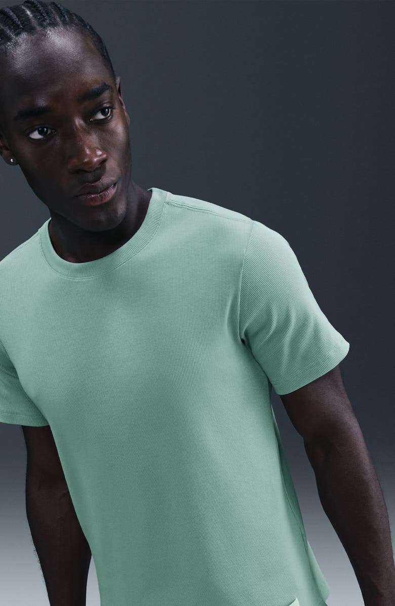 Nike Rib Short Sleeve T-Shirt, Alternate, color, Cannon
