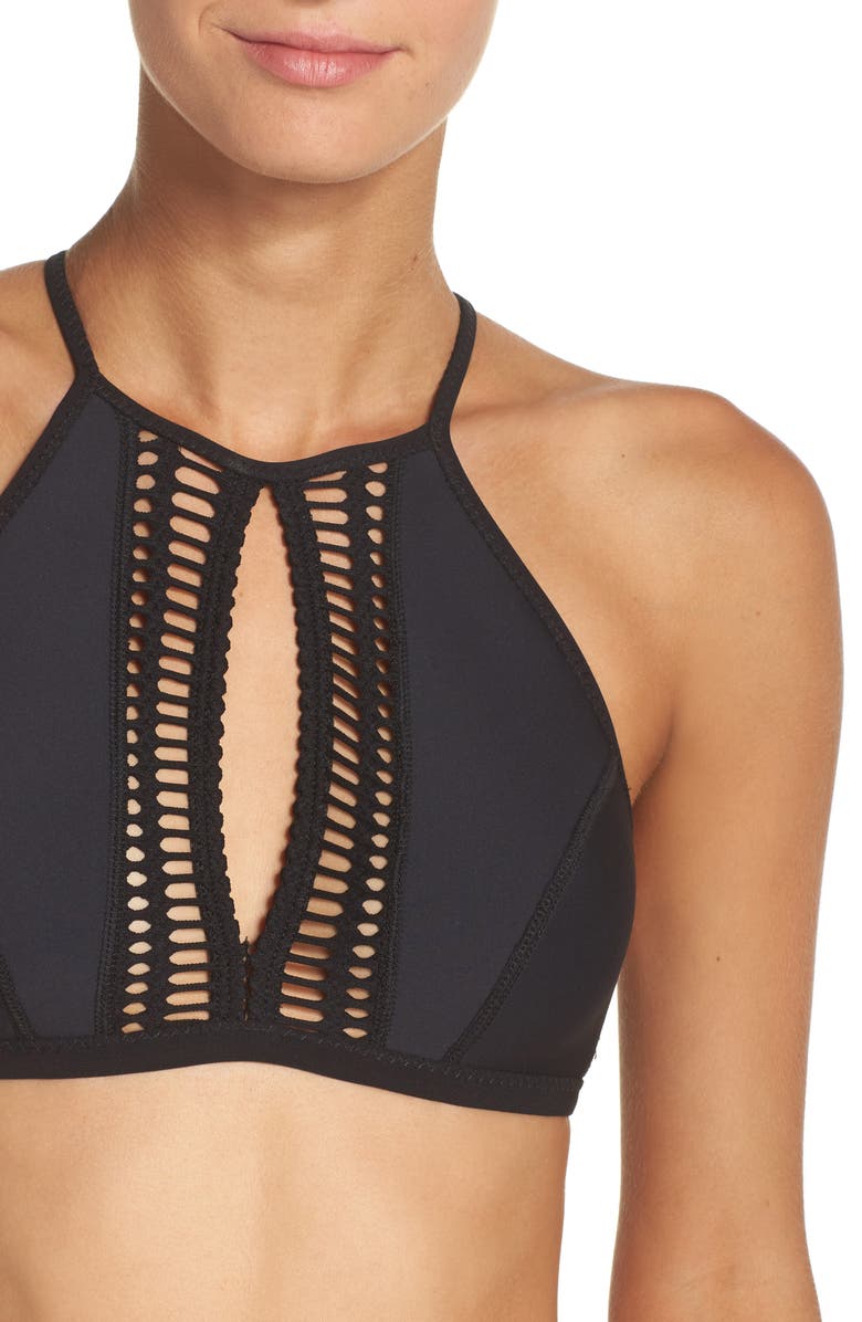 Robin Piccone Cameron Halter Bikini Top, Alternate, color, 