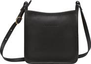 Longchamp Small Le Foulonné Leather Crossbody Bag