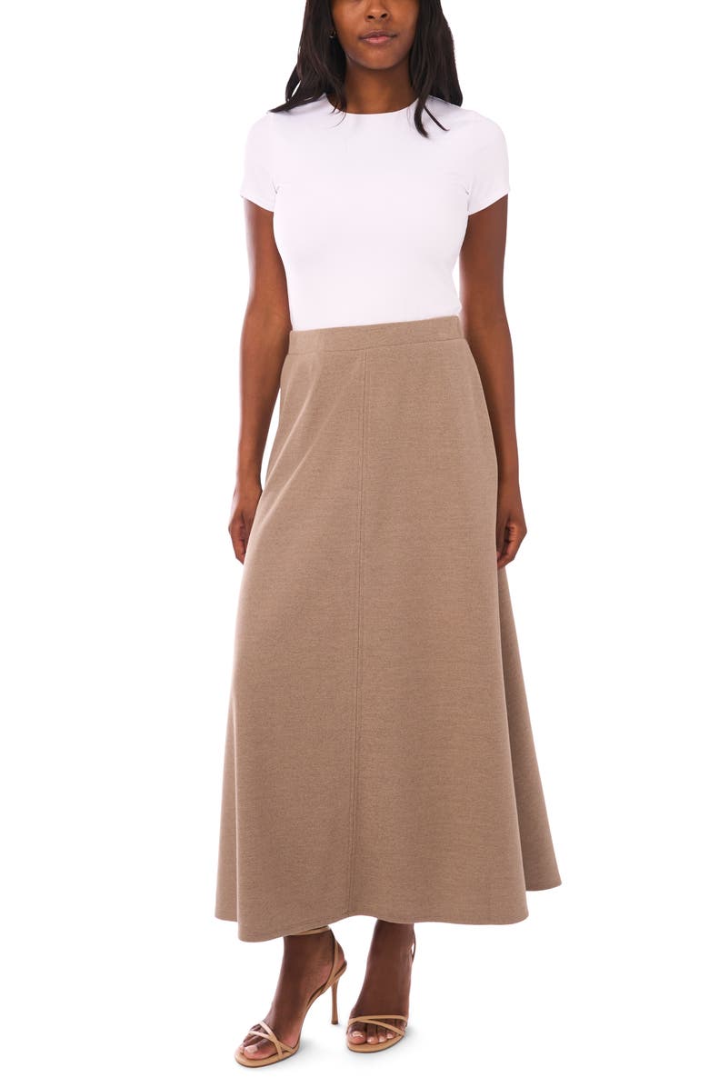 Vince Camuto A-Line Maxi Sweater Skirt, Alternate, color, Beige