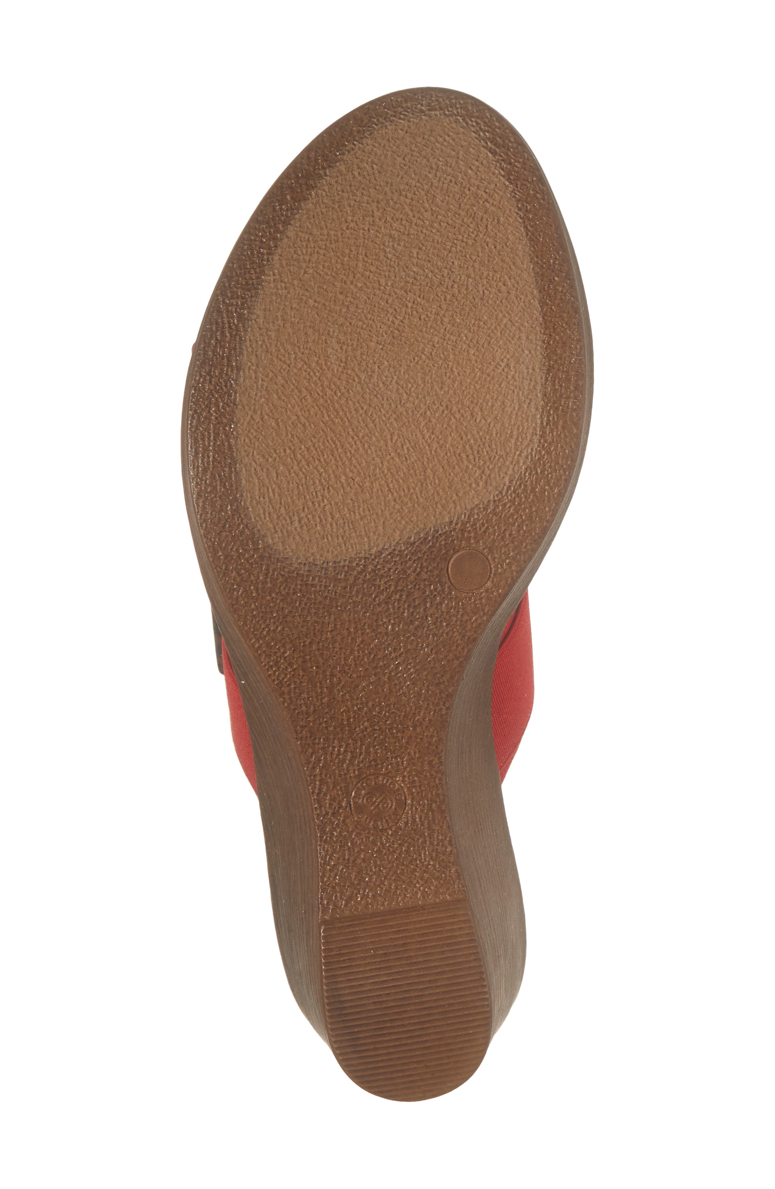 Open Toe Wedge Sandal, Alternate, color, PEARL BRAS
