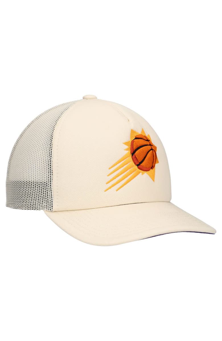 Mitchell & Ness Men's Mitchell & Ness Cream Phoenix Suns Trucker Adjustable Hat, Alternate, color, Cream