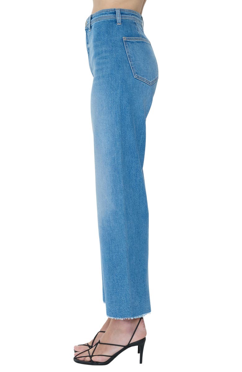 Pistola Penny Crop High Waist Wide Leg Jeans, Alternate, color, Solina