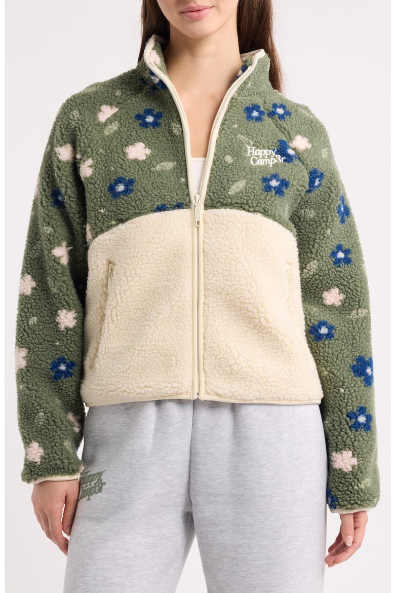 Sage Garden Macie Fleece Jacket, Alternate, color, OFF WHITE