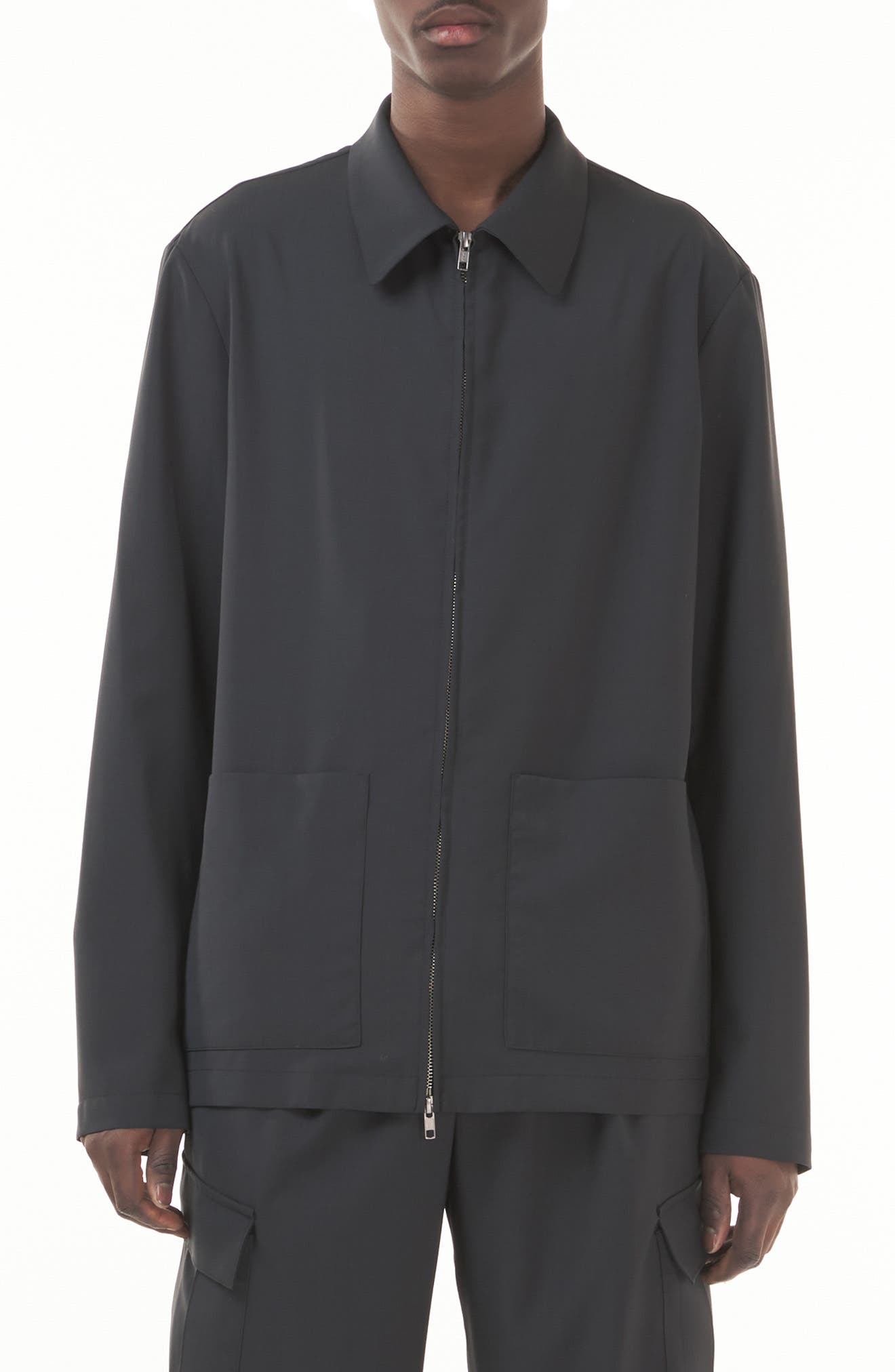 Barena Venezia Marafon Zip Front Wool Overshirt (Men) | Nordstromrack