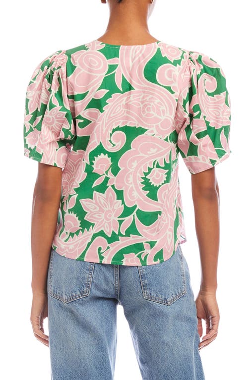 Fifteen Twenty Button Front Puff Sleeve Shirt