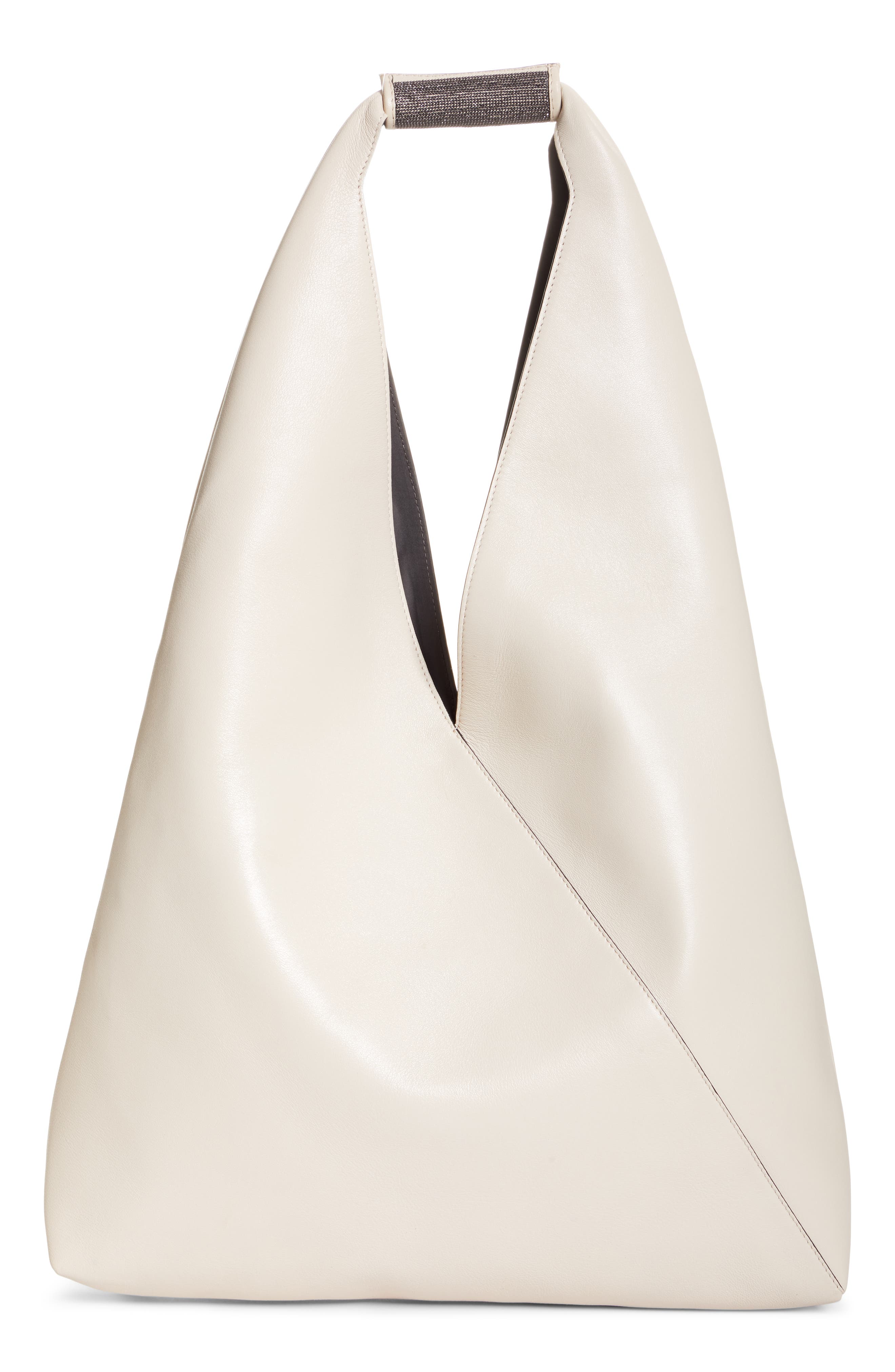 Brunello Cucinelli Leather Wrap Hobo Bag, Alternate, color, 