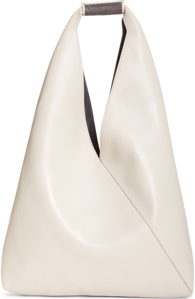 Brunello Cucinelli Leather Wrap Hobo Bag, Alternate, color,