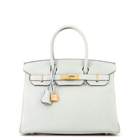 Birkin Handbag Grey Togo with Gold Hardware 30