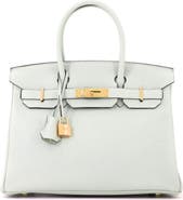 Pre-Owned Hermes Birkin Handbag Grey Togo with Gold Hardware 30