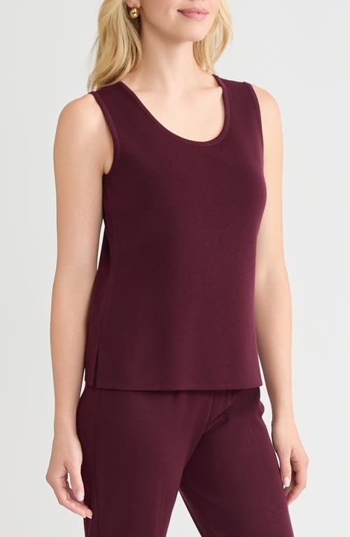 Misook Scoop Neck Tank In Multi